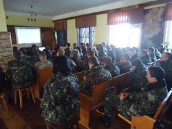 У місті Первомайськ проведено відеолекторій для військовослужбовців з питань попередження насильства в сім’ї